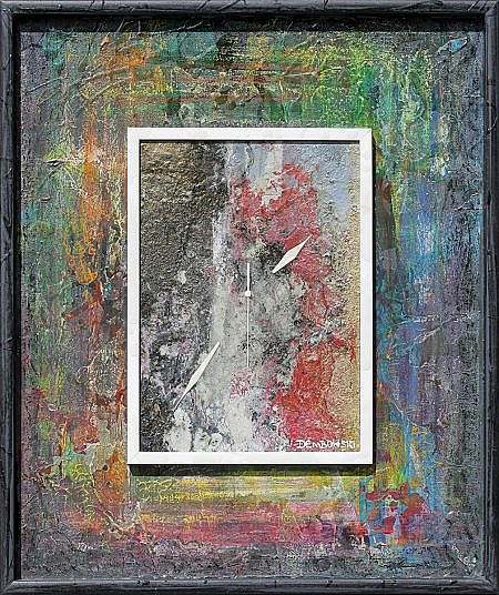 Marcin Dembowski (1979)- [Ami Nº 2106] 'Nieskończoność', 2014, technika mieszana- płyta HDF, 63 x 53 cm (z ramą), sygn. prawy dół