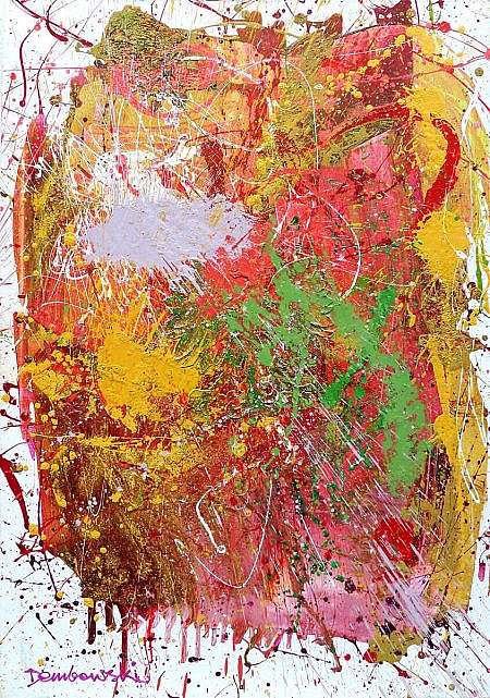 Marcin Dembowski (1979)- [Ami Nº 2209] 'Wolna Polska', 2018, technika: własna- płótno, 100 x 70 cm (bez ramy), sygn. lewy dół