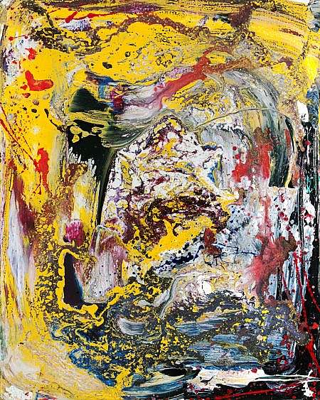 Marcin Dembowski (1979)- [Ami Nº 2223] 'Cyklon Tropikalny', 2020, technika: abstrakcja- płyta HDF, 50 x 40 cm (bez ramy), sygn.